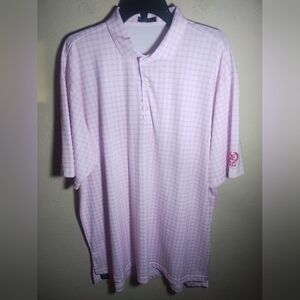 Turtleson Shirt Men 2X Golf Polo Ridglea Country Club Golf Tennis Pink